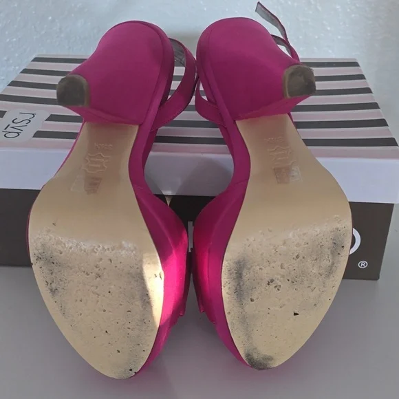 Rsvp Fuchsia satin heels - Picture 8 of 11